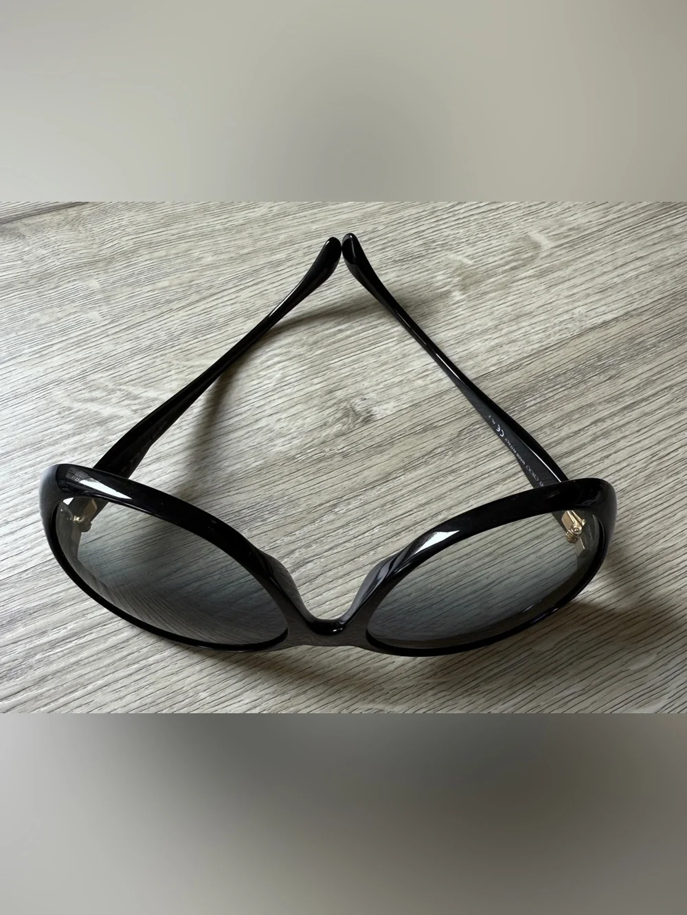 Jimmy Choo Black DAHLIA Oversized Designer Sunglasses Vintage Couture Dahlia/s